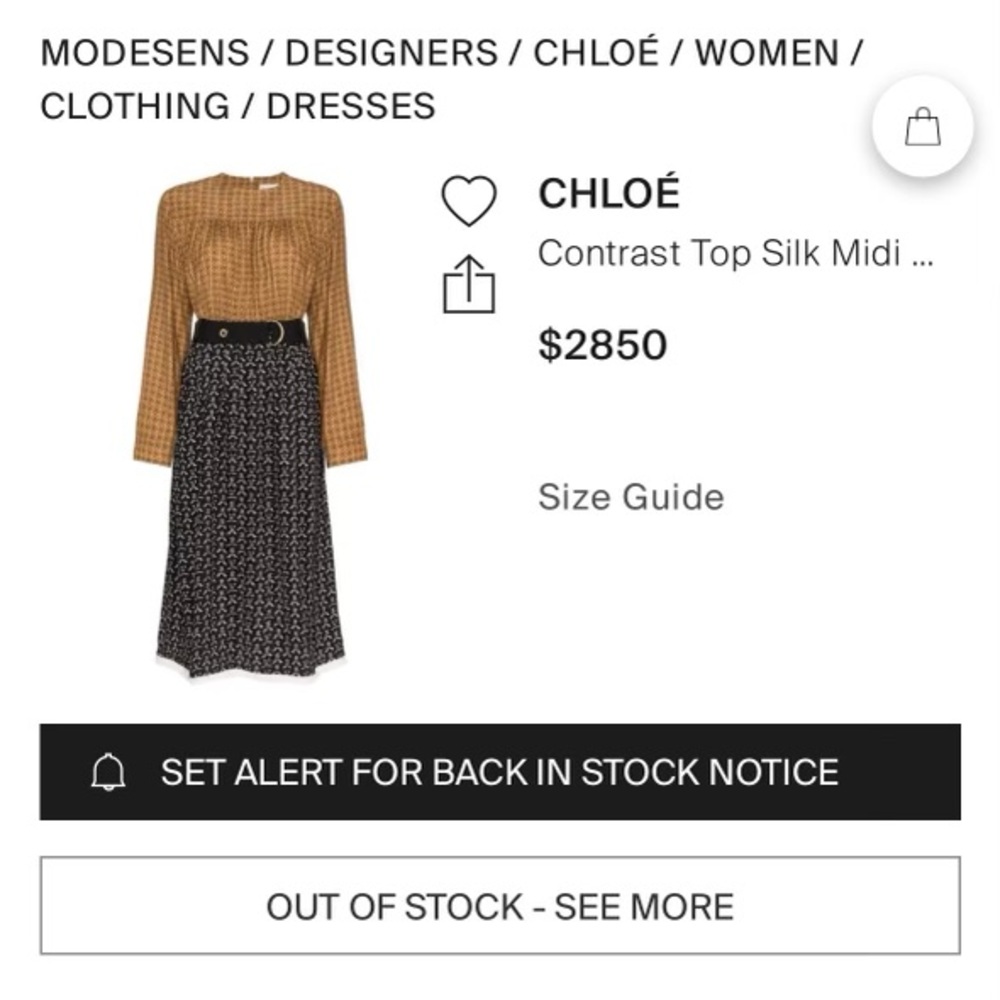 Chloe dress new with tags
